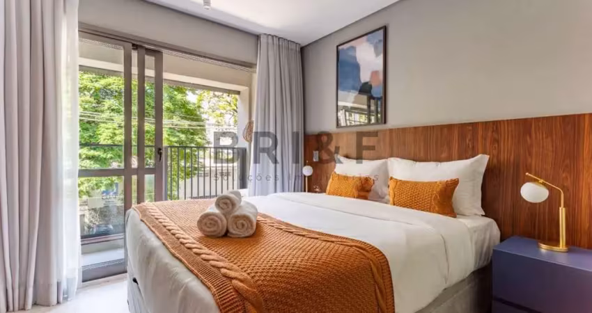 Apartamento studio para alugar - 25m² - mobiliado - brooklin