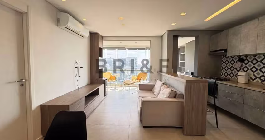 Apartamento para alugar mobiliado - 53 m² - 1 dormitório (suíte), 1 vaga - praça são paulo