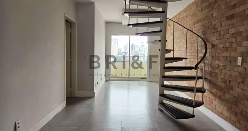 Apartamento cobertura para locação/venda, 153m², 2 quartos sendo 1 suite, 3 vagas. brooklin.