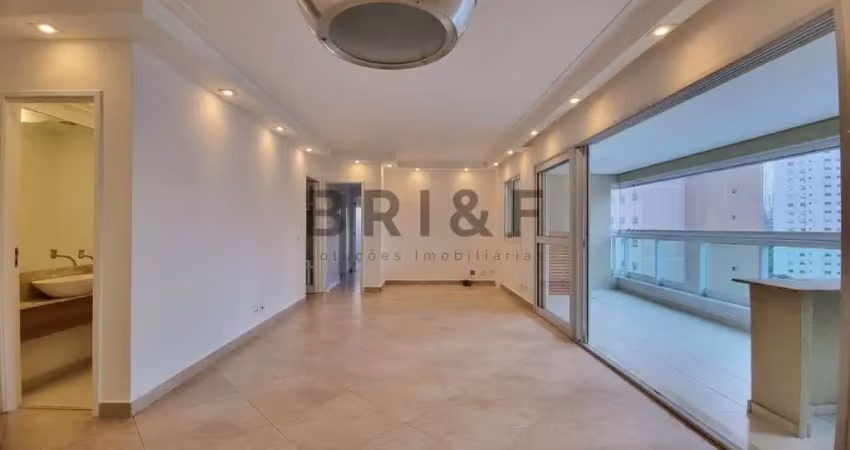 Apartamento para locação com 3 dormitórios(3 suites), 4vagas, 124m²- Brooklin- São Paulo