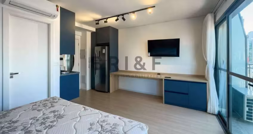 Apartamento studio com 1 dormitório, 27m²- vila nova conceição- são paulo