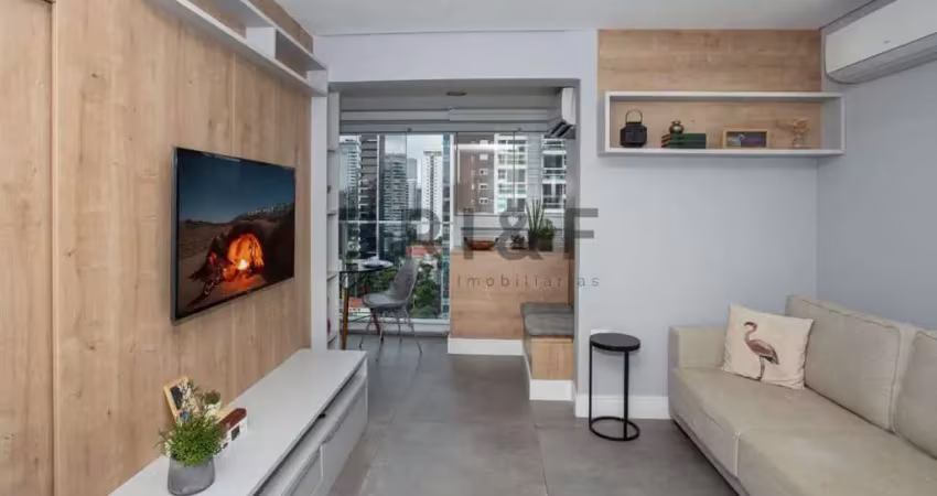 Apartamento mobiliado para locação 1 dormitório, 1 vaga no brooklin