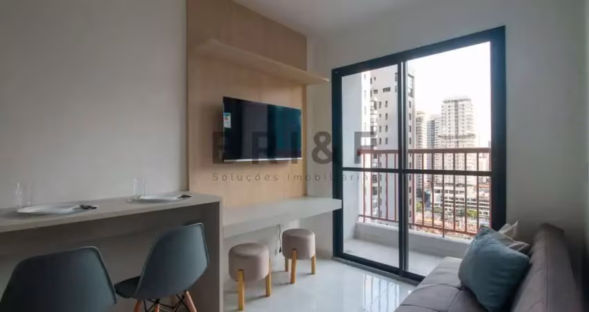 Apartamento para alugar com 1 dormitório 1 banheiro - mobiliado e equipado - 29m2 - brooklin