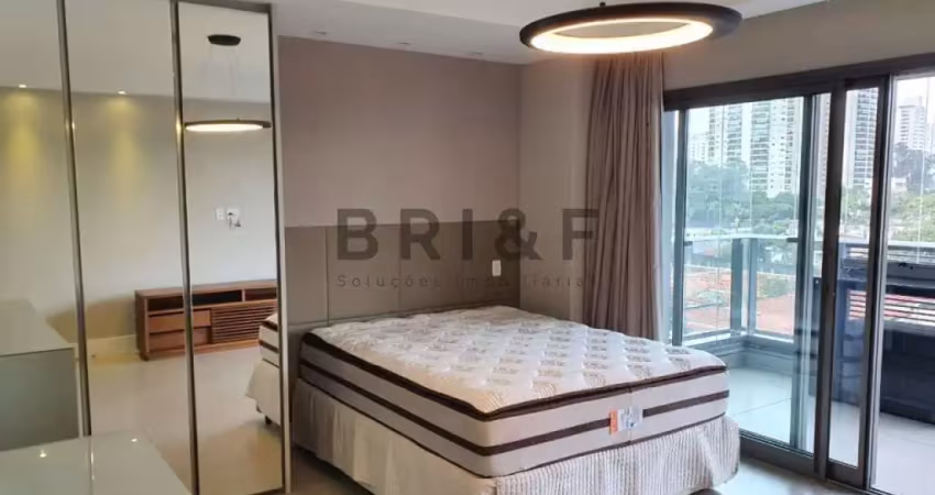 Apartamento a venda no brooklin - habitarte verde 45 m², 1 dorm, 1 vaga mobiliado - são paulo
