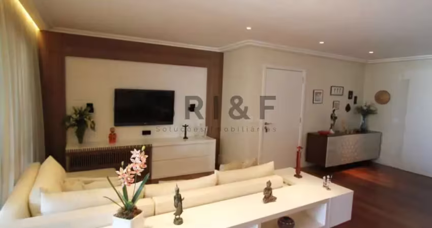 Apartamento a venda  e locação com 165m², 3 suítes e 3 vagas no campo belo