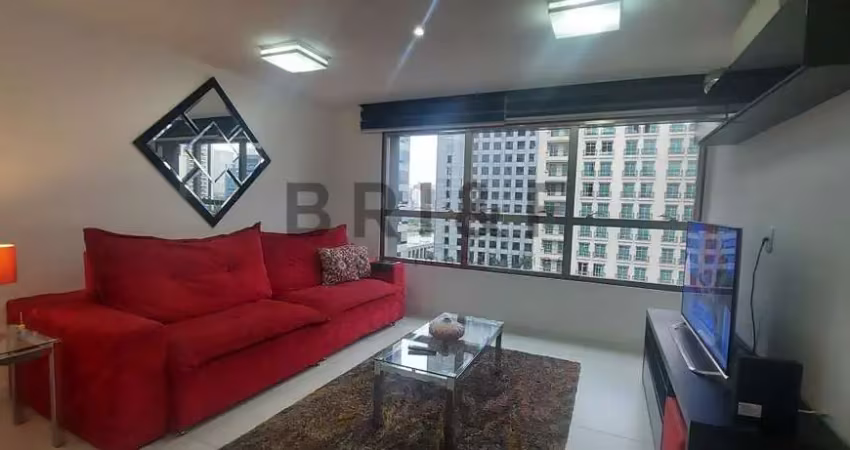 Apartamento com 2 dormitórios, 1 vaga, 70 m² mobiliado - brooklin - são paulo