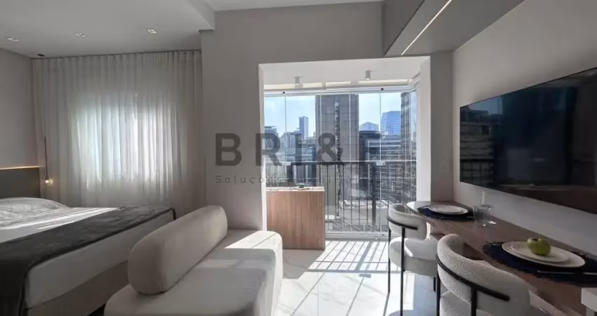 Studio lindo  mobiliado 24 m²  para locação na vila olímpia - próximo ao shopping