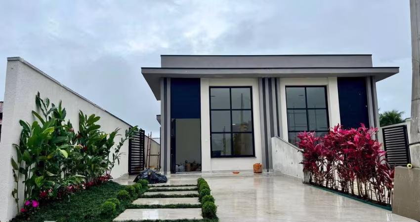 Casa nova com 3 Suítes, Pé Direito Alto, Cozinha Gourmet e Piscina Privativa no Condomínio Morada da Praia em Boraceia!