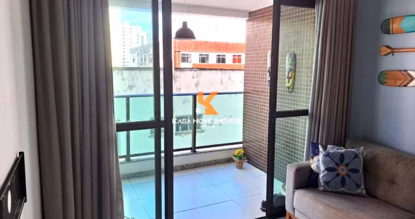 1 Quarto e Sala - 43 m² - Varanda - Área de Serviço - 1 Vaga de Garagem