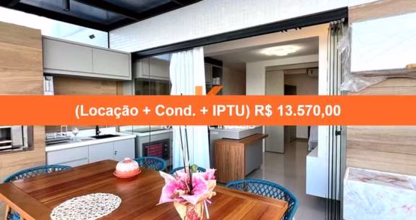 2 Quartos - 1 Suíte - 75 m² - Vista Mar - Armários - 2 Vagas de Garagem
