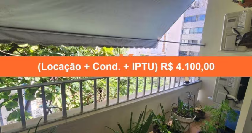 3 Quartos - 1 Suíte - 140,28 m² - Varanda - Qaurto de serviço - 1 Vaga de Garagem