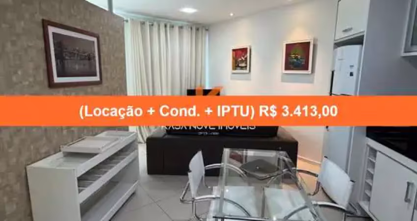 Apartamento para locação no coração de salvador-ba, bairro caminho das árvores: 1 quarto, 1 sala, 1 banheiro, 1 vaga de garagem, 44,45 m² de área.