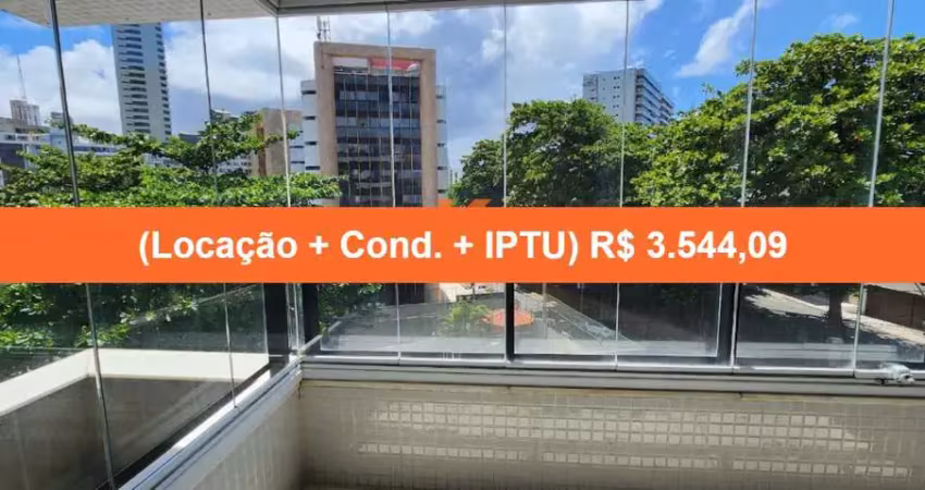 Aluguel de apartamento 1 quarto em ondina, salvador-ba - 53m² - 1 vaga na garagem