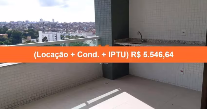 Apartamento para locação no horto florestal, salvador-ba: 2 quartos, 2 suítes, 2 salas, 4 banheiros, 2 vagas de garagem, 92m² de área.