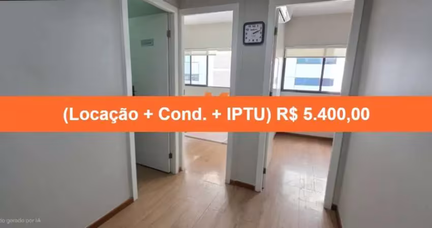 Sala comercial de alto padrão para locação em salvador-ba, no bairro caminho das árvores: 2 salas, 2 banheiros, 2 vagas, 60m².