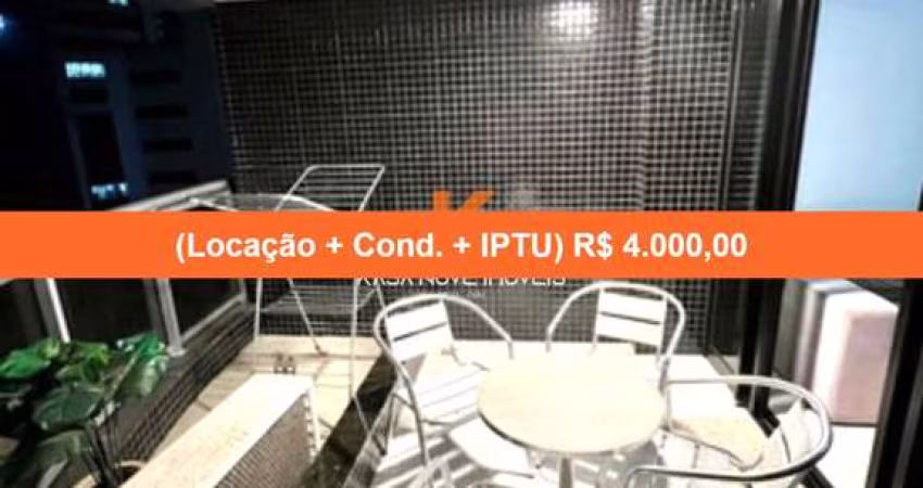 1 Quarto - Sala - 60 m² - Área de Serviço - 1 Vaga de Garagem