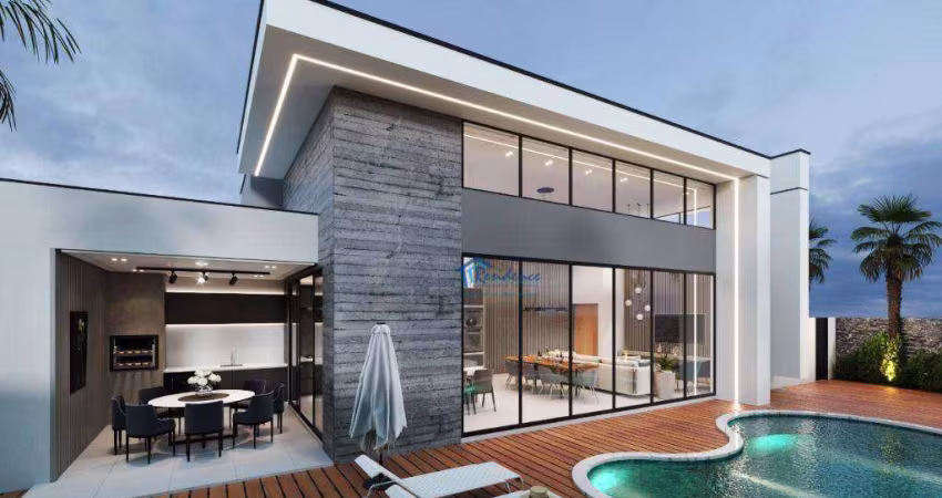 Casa com 3 suítes à venda, 220 m²  de construção - Jardim Bréscia - Indaiatuba/SP