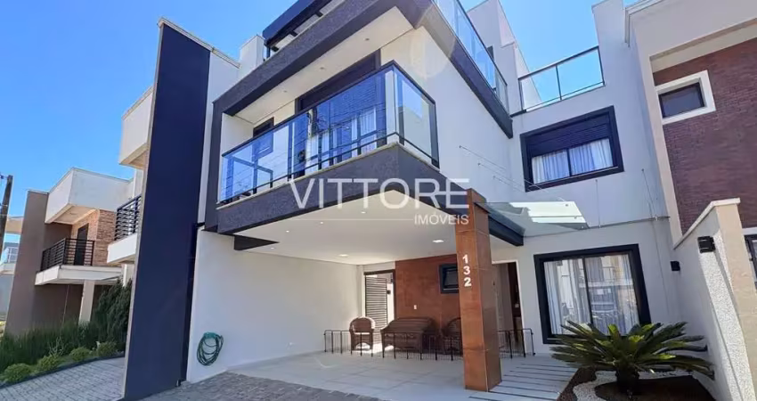 Sobrado em condomínio fechado 186m² - 04 dormitórios - costeira - são josé dos pinhais