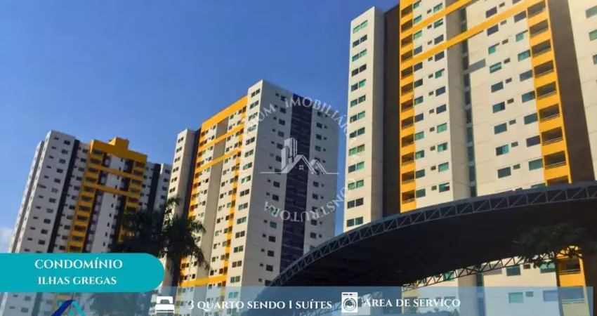 Cond. ilhas gregas - condomínio ilhas gregas clube 3 quarto com 94m²