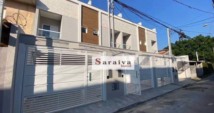 Sobrado à venda, 122 m² por R$ 640.000,00 - Vila Homero Thon - Santo André/SP