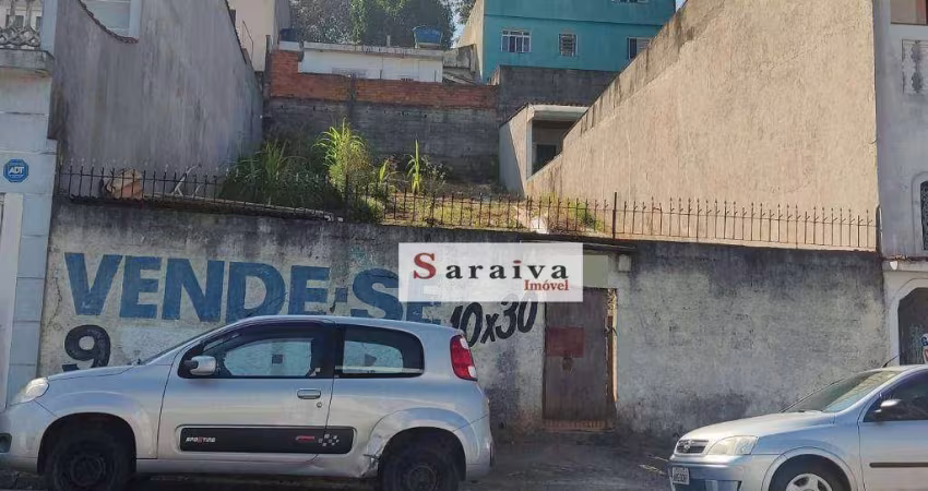 Terreno à venda, 300 m² por R$ 550.000,00 - Vila Aquilino - Santo André/SP