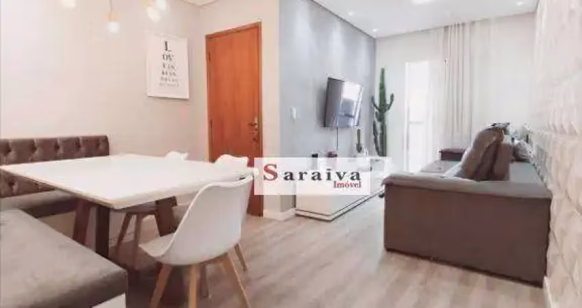 Apartamento com 2 dormitórios à venda, 86 m² por r$ 460.000 - utinga - santo andré/sp