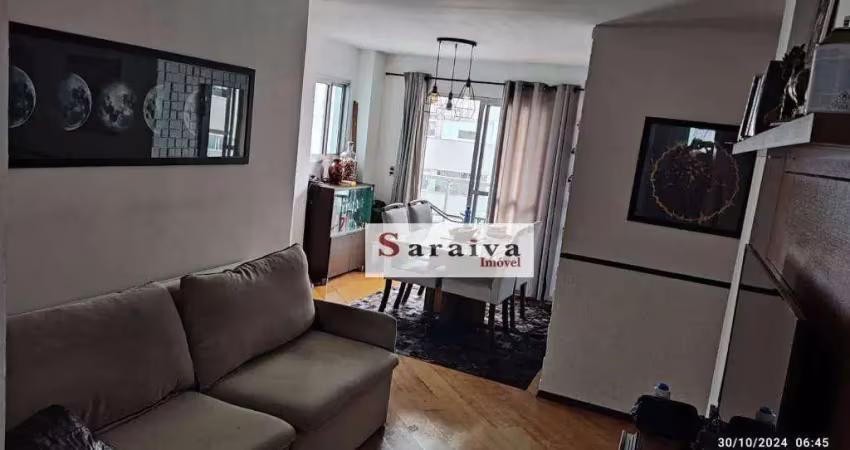 Apartamento com 3 dormitórios e 1 apartamento por andar à venda, 87 m² por R$ 585.000 - Vila Gilda - Santo André/SP
