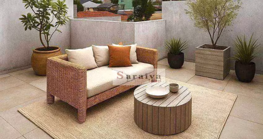 Cobertura com 2 dormitórios à venda, 73 m² por r$ 477.000,00 - jardim stella - santo andré/sp