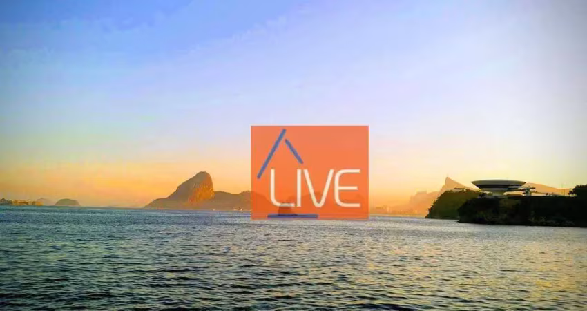 Live vende: excelente apartamento com 4 quartos, vista mar, vaga, 220 m² por r$ 1.800.000 - ingá - niterói/rj