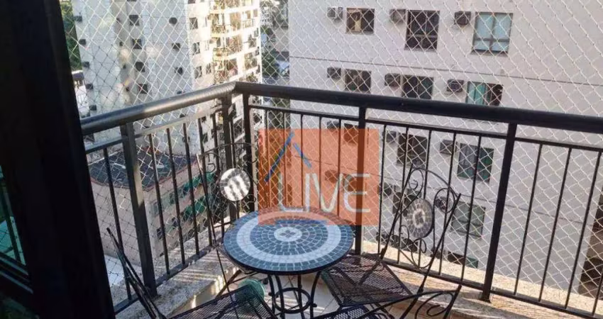 Live vende : excelente  apartamento com 3 quartos, 2 suítes, 2 vagas, varanda, 110 m² por r$ 960.000 - vital brasil - niterói/rj