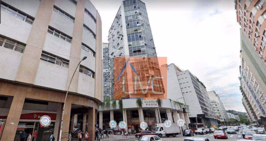 Live vende: ótima sala à venda, 2 salas em uma, banheiro, andar alto , 45 m² por r$ 250.000 - centro - niterói/rj