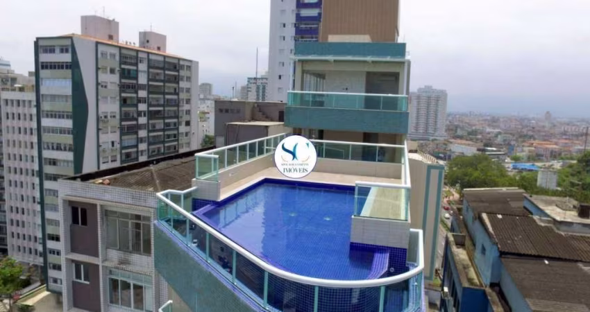 APARTAMENTO NO RESIDENCIAL HELOÍSA 2 DORMITÓRIOS FRENTE MAR NO BAIRRO DO ITARARÉ EM SÃO VICENTE
