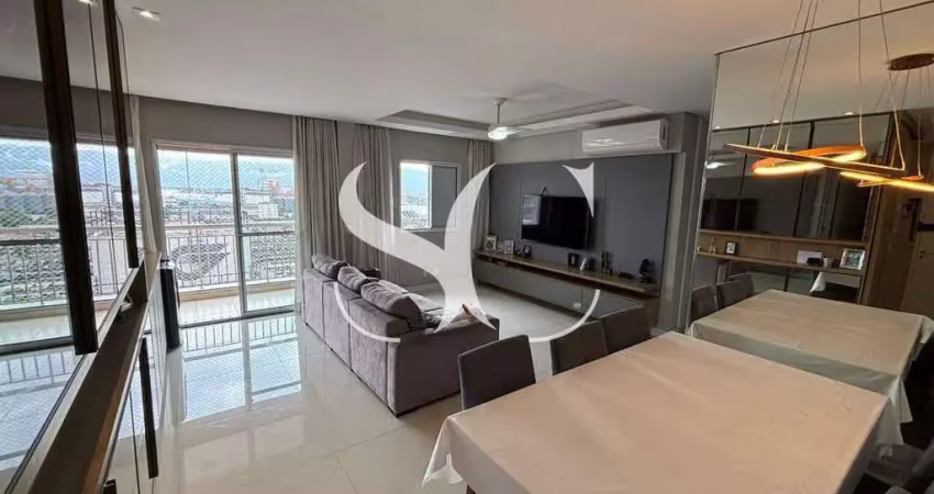 Vende-se apartamento com varanda gourmet, 02 dormitórios sendo 01 suíte no bairro de Estuário em Santos.