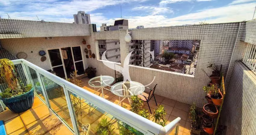 Vende-se cobertura duplex no bairro do embaré em santos - 4 dormitórios, 1 suíte