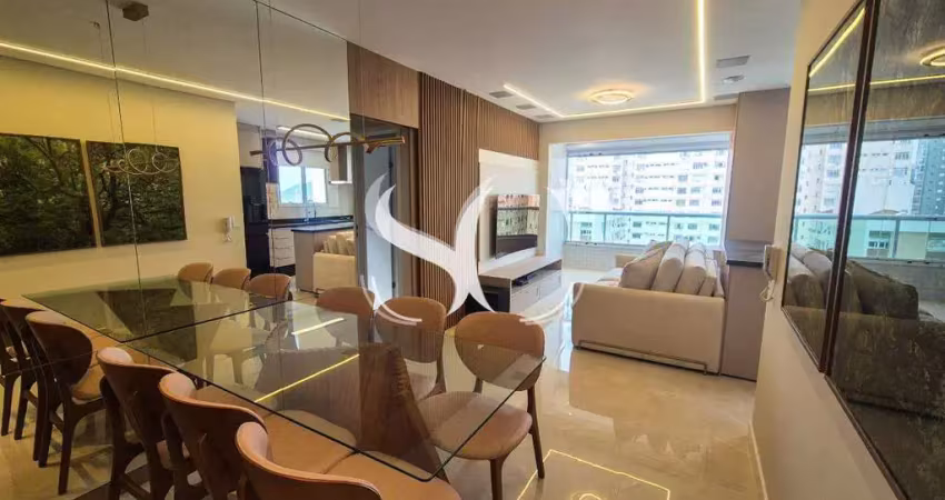 Vende-se cobertura duplex com vista mar, 3 suítes, piscina e área gourmet no embaré - santos sp