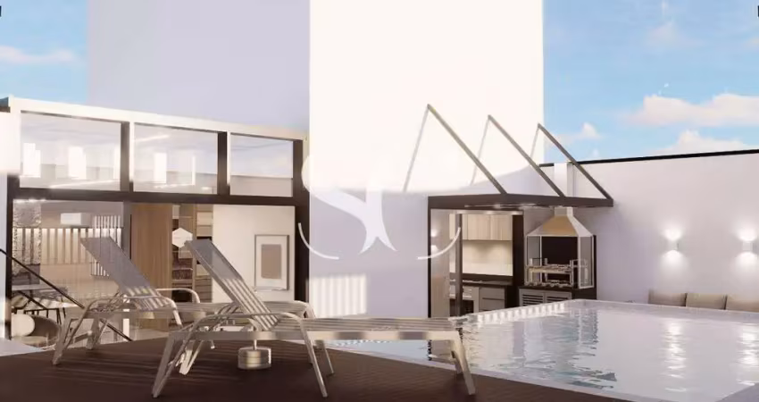 Vende-se cobertura duplex em santos na ponta da praia - 4 suítes, 3 vagas, piscina privativa.
