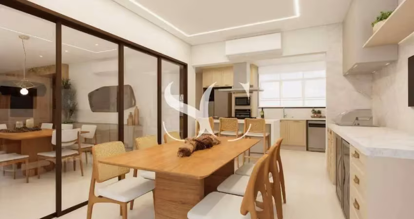 Vende-se apartamento em santos na aparecida, vista para o mar, 4 suítes, 4 vagas - alto padrão
