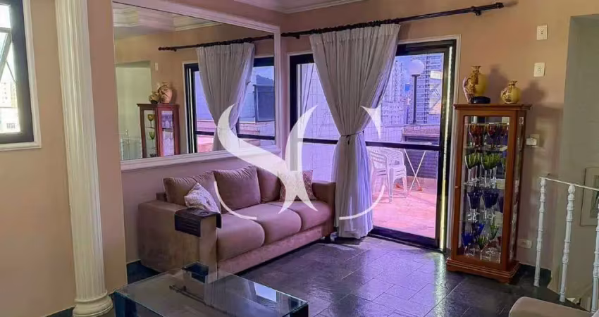 Vende-se cobertura no gonzaga, santos - 112 m², 1 quarto, 2 salas, 3 banheiros