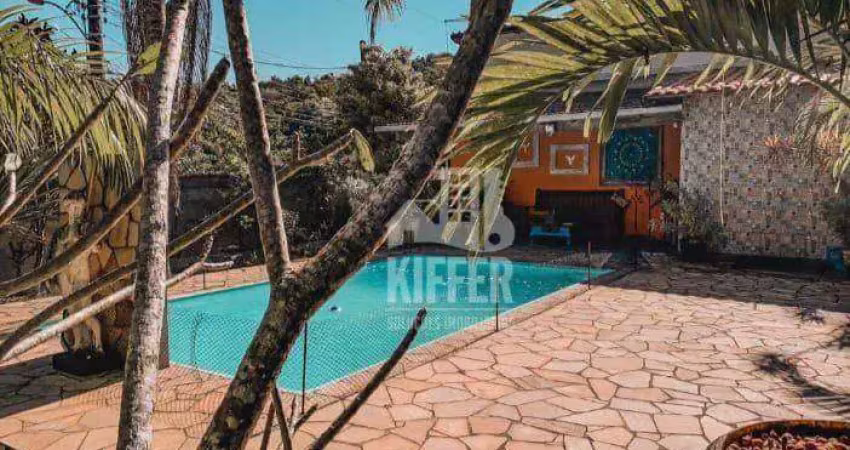 Sítio com 4 quartos à venda, piscina, 1000 m² por r$ 550.000 - pindobal (ponta negra) - maricá/rj