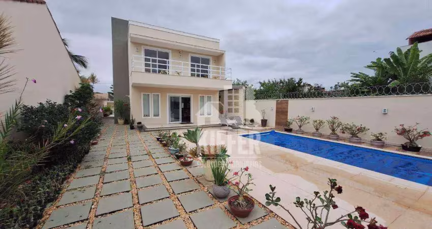 Casa com 4 quartos à venda, 303 m² por r$ 1.250.000 - jardim atlântico central (itaipuaçu) - maricá/rj