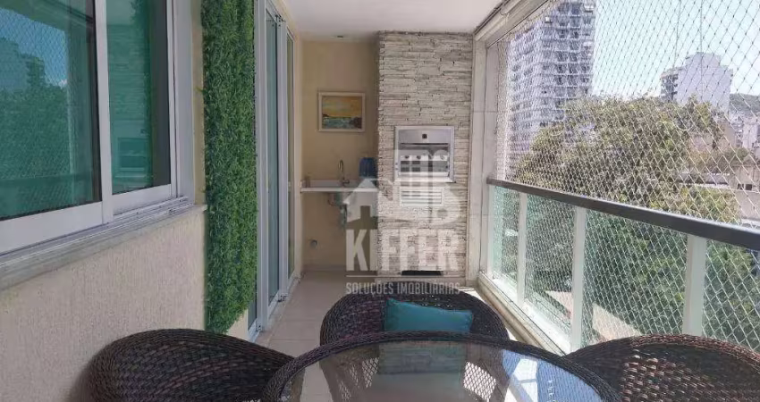 Apartamento com 3 quartos, vranda gourmet, lazer total, 2 vagas de garagem, 123m² por r$ 1.200.000,00 - icaraí - niterói/rj