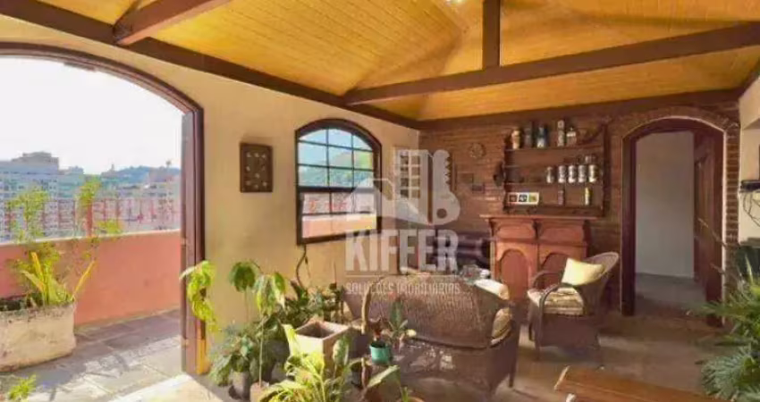 Cobertura com 4 dormitórios à venda, 170 m² por r$ 900.000,00 - icaraí - niterói/rj