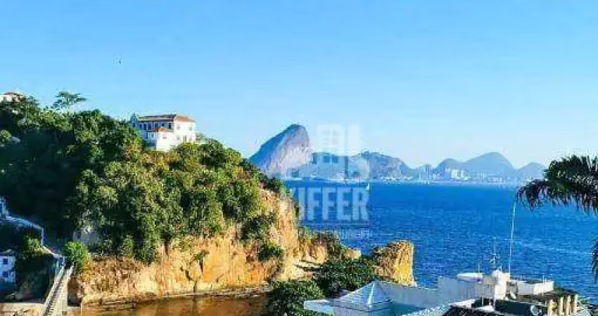 Frente-mar! vista de cinema - paradisíaca - apartamento com 4 dormitórios, 2 suítes, 3 varandas, 419 m² por r$ 2.580.000,00 - boa viagem - niterói/rj