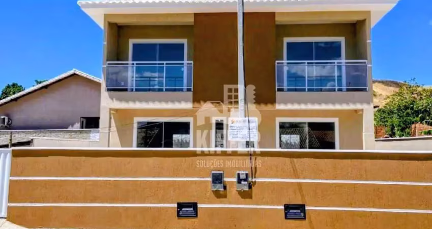 Casa com 2 suítes à venda, 76 m² por r$ 330.000 - itapeba, loteamento raphaville - maricá/rj