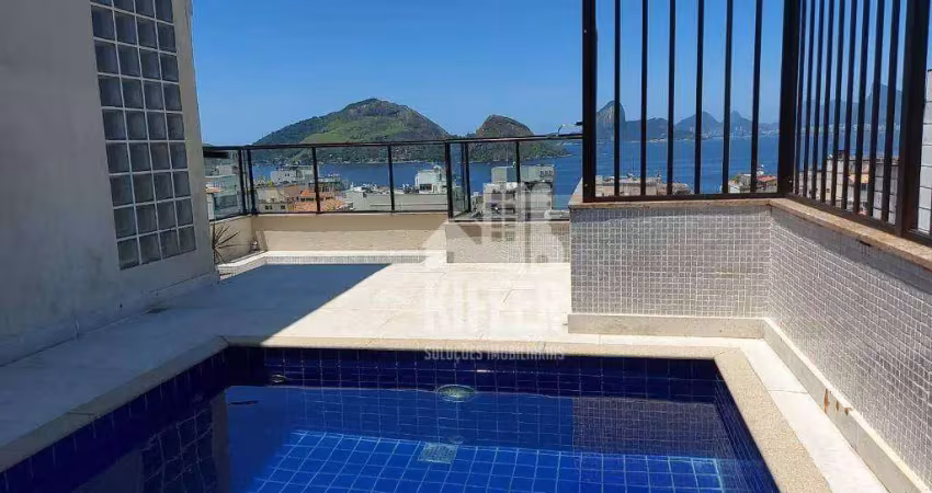 Cobertura com 4 dormitórios à venda, 341 m² por r$ 4.200.000 - icaraí - niterói/rj