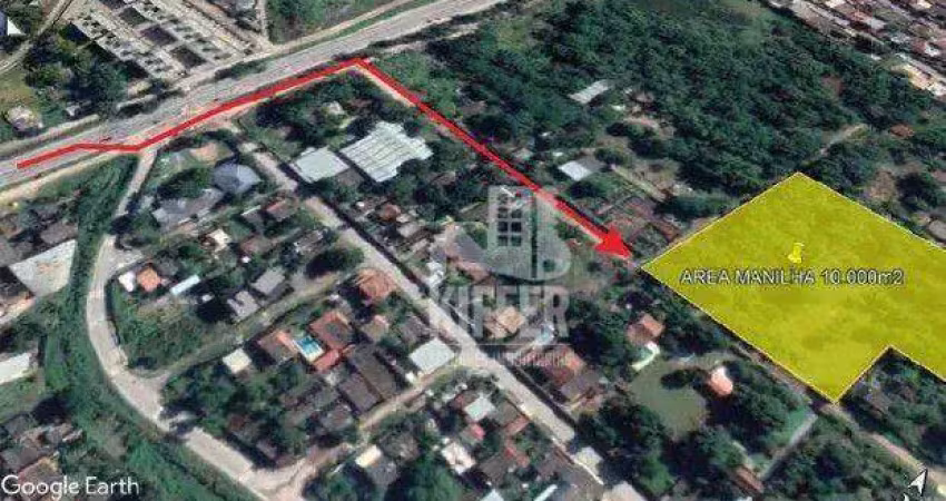 Área à venda, 10000 m² por r$ 2.000.000,00 - manilha - itaboraí/rj