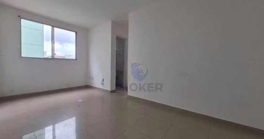 Apartamento em poá/sp; 2 dormitórios; 1 banheiro; cozinha; área de serviço; condomínio com área de lazer.
