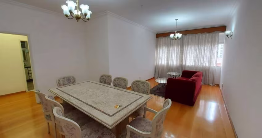 140 m², 3 qtos sendo 1 suíte, DCE, semi mobíliado, NÃO ACEITA REPÚBLICA