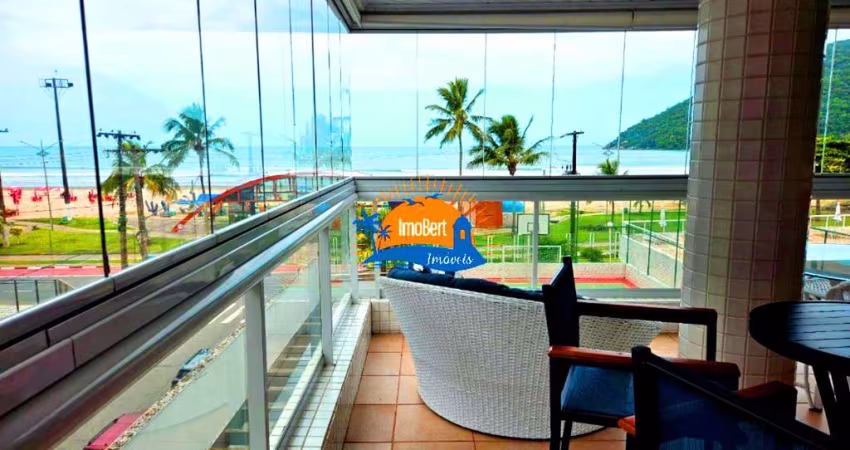 Apartamento à Venda em Bertioga-SP: Frente ao mar - 3 Quartos, sendo 1 Suíte -2 Vagas cobertas - 95,58 m² de área util
