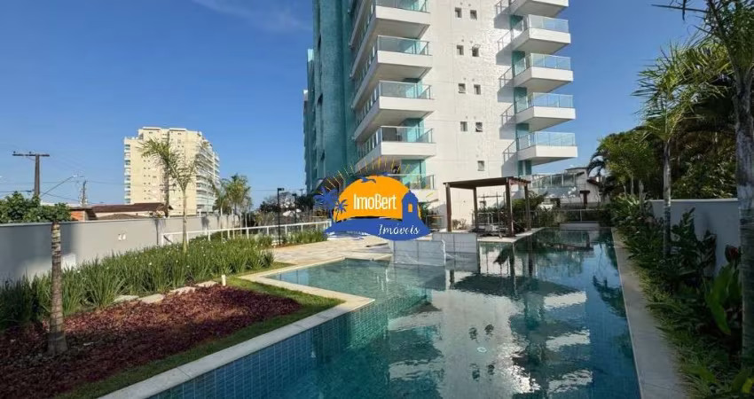 Apartamento novo à venda em Bertioga-SP, bairro Maitinga, 50 mts da praia, 2 quartos, (sendo 1 suíte), ampla sacada gourmet, 2 vagas, 82m²!
